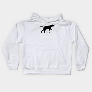 Pointer Dog Silhouette Kids Hoodie